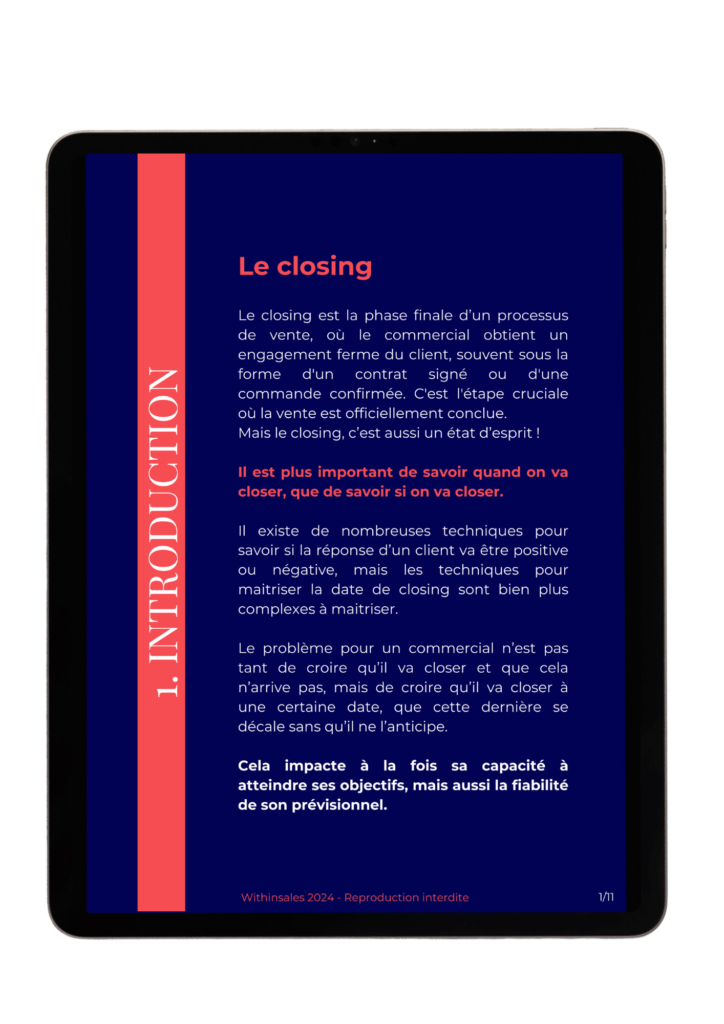 Closez vos deals 1ère page